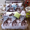 New Style White Red Flower 3D Bedding Set of Duvet Cover Bed Sheet Pillowcase Bed Clothes Comforters Cover Queen No Quilt