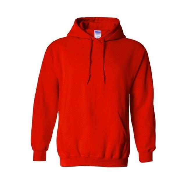 New Sweatshirt - Men's Casual Hoodie - High Quality Fleece Pullover-Red-XS-JadeMoghul Inc.