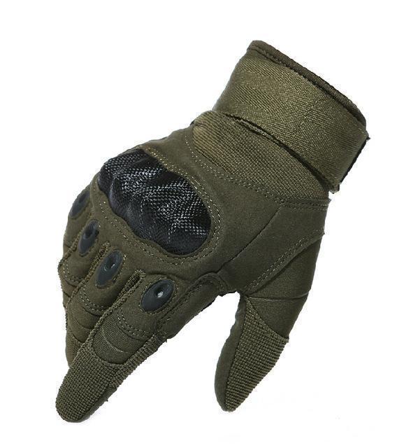 New Tactical Military Hard Knuckle Full Finger Gloves-Green 1-L-JadeMoghul Inc.