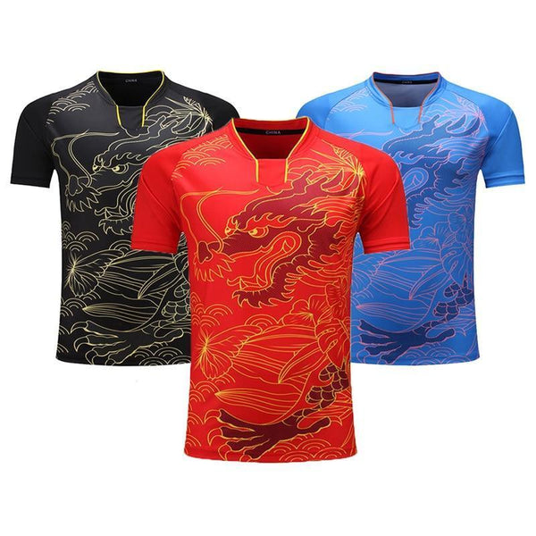 New Team China Table Tennis Shirt Women / Men Table Tennis Jersey Pingpong shirt Ma L , Ding N Uniforms Training T Shirts-Man Blue-S-JadeMoghul Inc.
