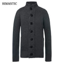 New Thick Cotton Full Sleeves Solid Cardigan For Men AExp