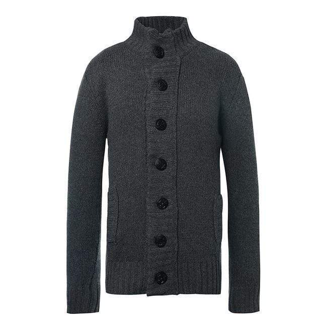 New Thick Cotton Full Sleeves Solid Cardigan For Men AExp