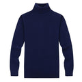 New Turtleneck Slim Pullover Solid Color Knitted Sweater For Men-Royal Blue-XL-JadeMoghul Inc.