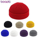 New Unisex Beanie Hat Ribbed Knitted Cuffed Winter Hat Warm Short Beanie Casual Solid Color Skullcap Baggy For Adult Men Beanie AExp