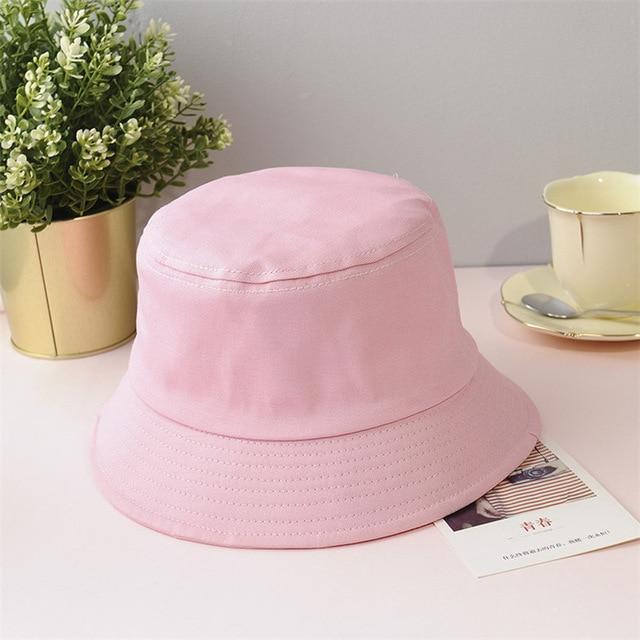 Falari Men Women Unisex Cotton Bucket Hat Gris Pink Falari Men Women Unisex Cotton Bucket Hat, Le Noir Falari Men Women Unisex Cotton Bucket Hat Gris Size