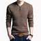 New V-Neck Long Sleeve Slim Fit Men Pullover / Men Cashmere Knitwear-Black-M-JadeMoghul Inc.