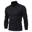 New Winter Turtleneck Thick Mens Sweaters Casual Turtle Neck Solid Color Quality Warm Slim Turtleneck Sweaters Pullover Men AExp