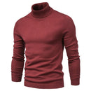 New Winter Turtleneck Thick Mens Sweaters Casual Turtle Neck Solid Color Quality Warm Slim Turtleneck Sweaters Pullover Men AExp