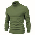 New Winter Turtleneck Thick Mens Sweaters Casual Turtle Neck Solid Color Quality Warm Slim Turtleneck Sweaters Pullover Men AExp