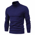 New Winter Turtleneck Thick Mens Sweaters Casual Turtle Neck Solid Color Quality Warm Slim Turtleneck Sweaters Pullover Men AExp