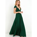 New Women Maxi Dress - Long Dress - Bridesmaids Convertible Wrap Party Dress-1-XXS-JadeMoghul Inc.