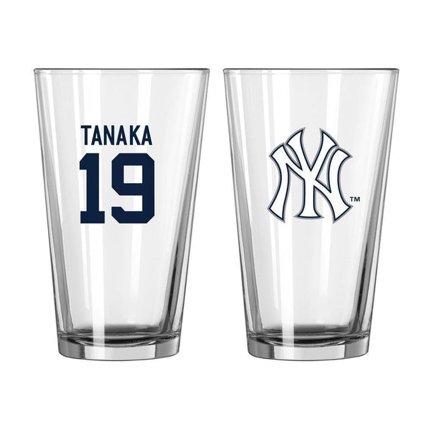 New York Yankees MLB Baseball #19 Masahiro Tanaka Pint Glass-LICENSED NOVELTIES-JadeMoghul Inc.