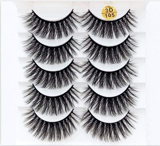 NEW5/10Pairs 3D Faux Mink Eyelashes Natural Thick Long False Eyelashes Dramatic Fake Lashes Makeup Extension Eyelashes maquiagem JadeMoghul Inc. 