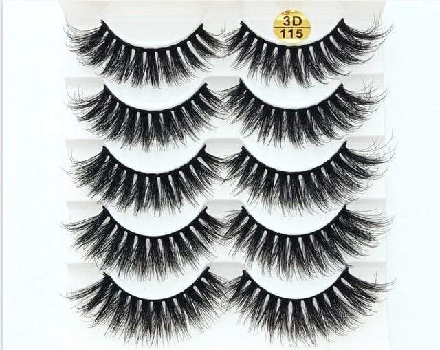 NEW5/10Pairs 3D Faux Mink Eyelashes Natural Thick Long False Eyelashes Dramatic Fake Lashes Makeup Extension Eyelashes maquiagem JadeMoghul Inc. 