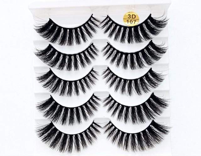 NEW5/10Pairs 3D Faux Mink Eyelashes Natural Thick Long False Eyelashes Dramatic Fake Lashes Makeup Extension Eyelashes maquiagem JadeMoghul Inc. 