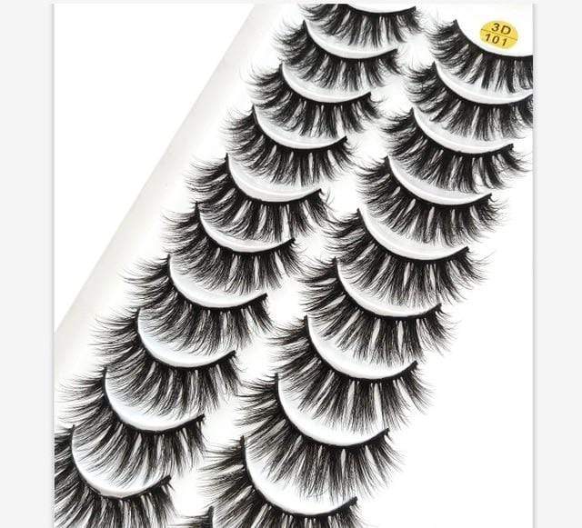 NEW5/10Pairs 3D Faux Mink Eyelashes Natural Thick Long False Eyelashes Dramatic Fake Lashes Makeup Extension Eyelashes maquiagem JadeMoghul Inc. 