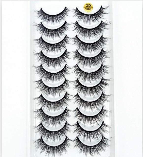 NEW5/10Pairs 3D Faux Mink Eyelashes Natural Thick Long False Eyelashes Dramatic Fake Lashes Makeup Extension Eyelashes maquiagem JadeMoghul Inc. 