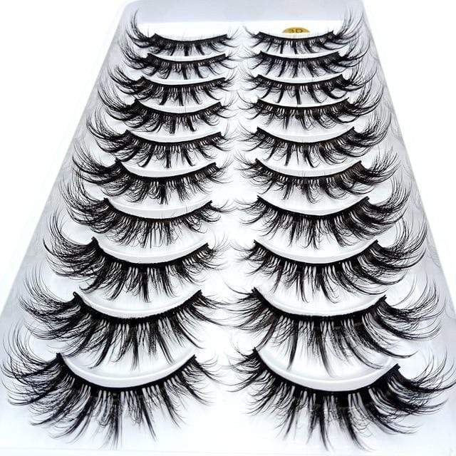 NEW5/10Pairs 3D Faux Mink Eyelashes Natural Thick Long False Eyelashes Dramatic Fake Lashes Makeup Extension Eyelashes maquiagem JadeMoghul Inc. 
