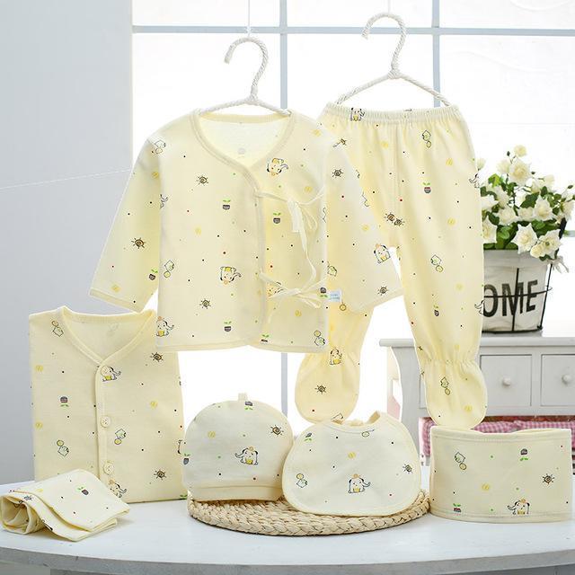 Newborn baby clothing sets baby girls boys clothes Hot new Brand baby gift infant cotton Cartoon underwear (5pcs/set) (7pcs/set) AExp