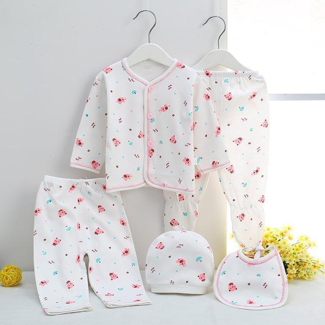 Newborn baby clothing sets baby girls boys clothes Hot new Brand baby gift infant cotton Cartoon underwear (5pcs/set) (7pcs/set)-20-3M-JadeMoghul Inc.