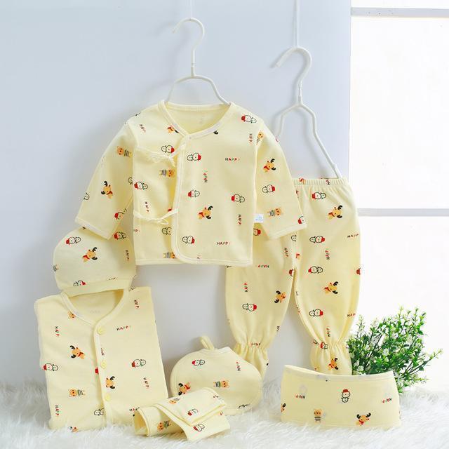 Newborn baby clothing sets baby girls boys clothes Hot new Brand baby gift infant cotton Cartoon underwear (5pcs/set) (7pcs/set)-6-3M-JadeMoghul Inc.