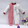 Newborn Baby's Cotton "Uihoo" Giraffe Romper-Red-3M-JadeMoghul Inc.