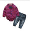 Newborns clothes new red plaid rompers shirts+jeans baby boys clothes bebes clothing set-901ro-3M-JadeMoghul Inc.