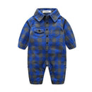 Newborns clothes new red plaid rompers shirts+jeans baby boys clothes bebes clothing set-tz901-3M-JadeMoghul Inc.