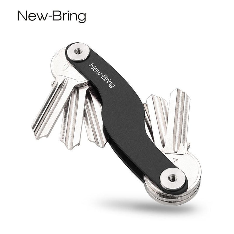 NewBring car key holder chain Smart Key Wallets ring collector housekeeper Oxide Aluminum DIY EDC Pocket key organizer smart AExp