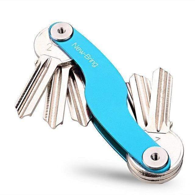 NewBring car key holder chain Smart Key Wallets ring collector housekeeper Oxide Aluminum DIY EDC Pocket key organizer smart AExp