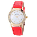 Newest Flower Printed Watch - Fashion Women Diamond Crystal Analog Quartz Wristwatch-Red-JadeMoghul Inc.