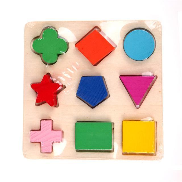 Newest Kids Baby Wooden Toys Geometry 3D Jigsaw Puzzles Montessori High Quality Early Learning Educational Toy Children Gifts-same as picture 2-JadeMoghul Inc.