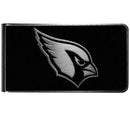 NFL - Arizona Cardinals Black and Steel Money Clip-Wallets & Checkbook Covers,NFL Wallets,Arizona Cardinals Wallets-JadeMoghul Inc.