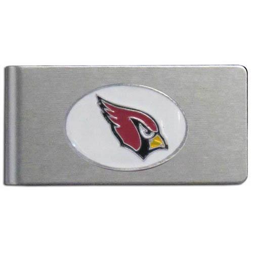 NFL - Arizona Cardinals Brushed Metal Money Clip-Wallets & Checkbook Covers,Money Clips,Brushed Money Clips,NFL Brushed Money Clips-JadeMoghul Inc.
