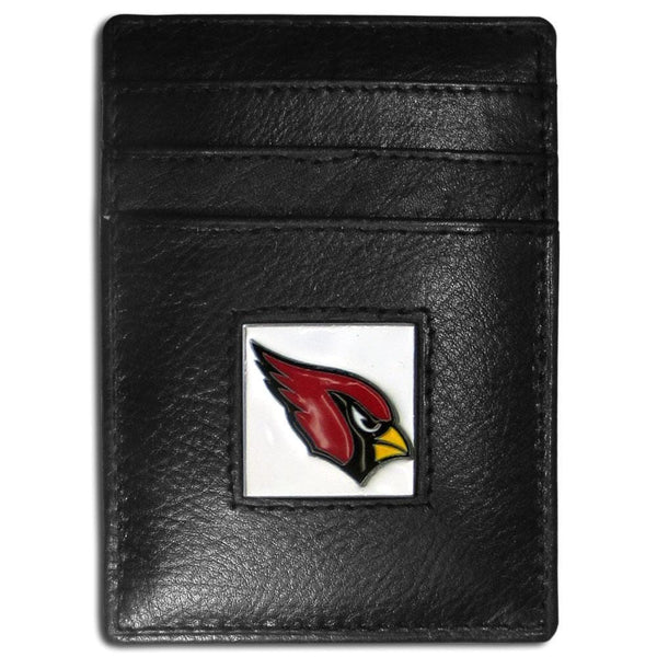 NFL - Arizona Cardinals Leather Money Clip/Cardholder Packaged in Gift Box-Wallets & Checkbook Covers,Money Clip/Cardholders,Gift Box Packaging,NFL Money Clip/Cardholders-JadeMoghul Inc.