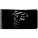 NFL - Atlanta Falcons Black and Steel Money Clip-Wallets & Checkbook Covers,NFL Wallets,Atlanta Falcons Wallets-JadeMoghul Inc.