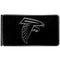 NFL - Atlanta Falcons Black and Steel Money Clip-Wallets & Checkbook Covers,NFL Wallets,Atlanta Falcons Wallets-JadeMoghul Inc.