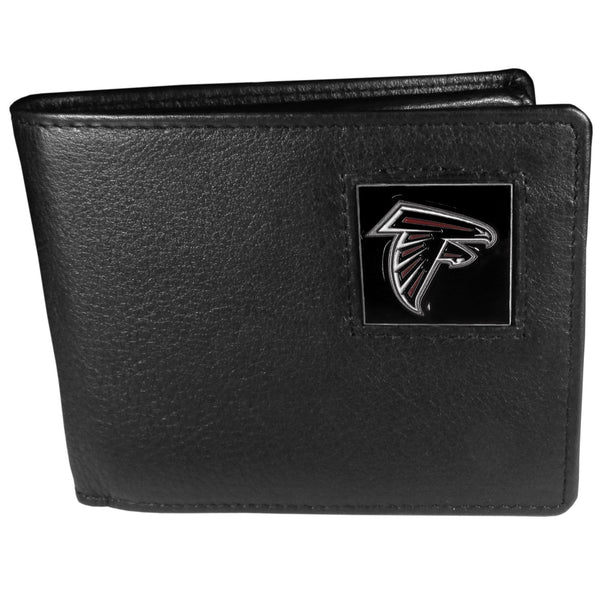 NFL - Atlanta Falcons Leather Bi-fold Wallet Packaged in Gift Box-Wallets & Checkbook Covers,Bi-fold Wallets,Gift Box Packaging,NFL Bi-fold Wallets-JadeMoghul Inc.