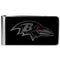 NFL - Baltimore Ravens Black and Steel Money Clip-Wallets & Checkbook Covers,NFL Wallets,Baltimore Ravens Wallets-JadeMoghul Inc.