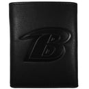 NFL - Baltimore Ravens Embossed Leather Tri-fold Wallet-Wallets & Checkbook Covers,NFL Wallets,NFL Tri-fold Wallets,Leather Tri-fold Wallets-JadeMoghul Inc.