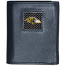 NFL - Baltimore Ravens Gridiron Leather Tri-fold Wallet Packaged in Gift Box-Wallets & Checkbook Covers,Tri-fold Wallets,Deluxe Tri-fold Wallets,Gift Box Packaging,NFL Tri-fold Wallets-JadeMoghul Inc.