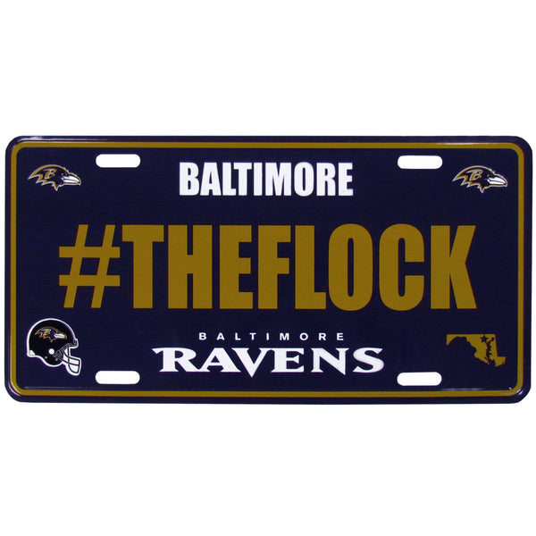 NFL - Baltimore Ravens Hashtag License Plate-Automotive Accessories,License Plates,Hashtag License Plates,NFL Hashtag Plates-JadeMoghul Inc.