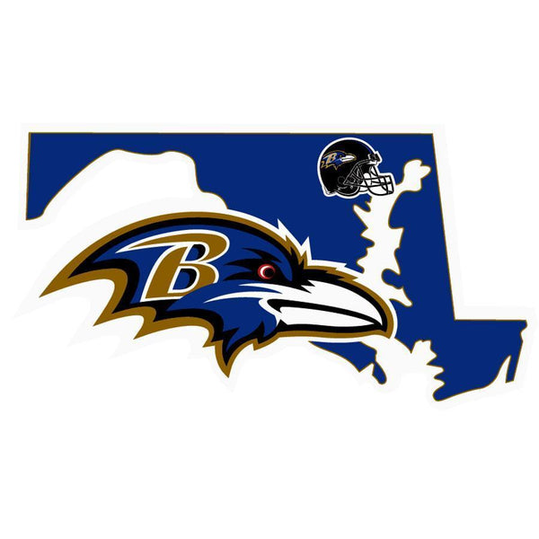 NFL - Baltimore Ravens Home State Decal-Automotive Accessories,Decals,Home State Decals,NFL Home State Decals-JadeMoghul Inc.
