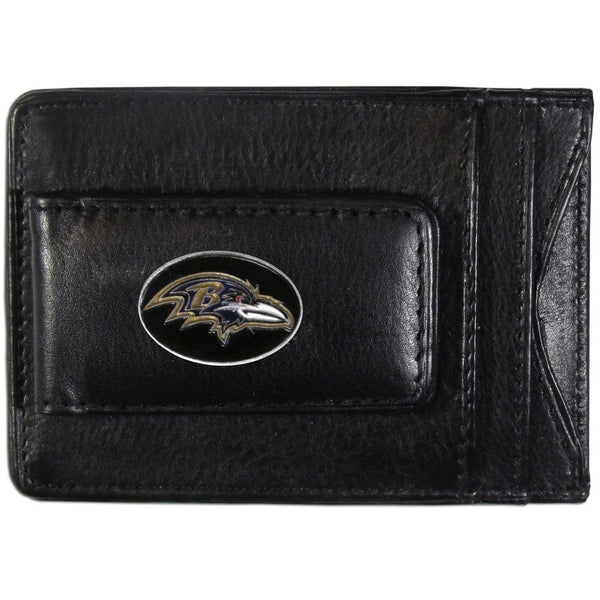 NFL - Baltimore Ravens Leather Cash & Cardholder-Wallets & Checkbook Covers,Cash & Cardholders,NFL Cash & Cardholders-JadeMoghul Inc.