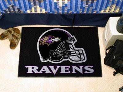 Living Room Rugs NFL Baltimore Ravens Starter Rug 19"x30"