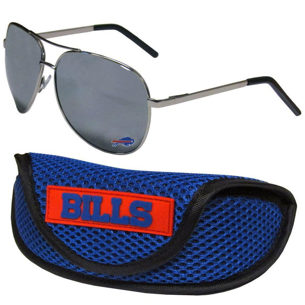 NFL - Buffalo Bills Aviator Sunglasses and Sports Case-Sunglasses, Eyewear & Accessories,Sunglass & Accessory Sets,Aviator Sunglasses & Sport Case,NFL Aviator Sunglasses Sunglasses & Sport Case-JadeMoghul Inc.
