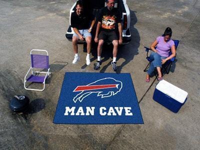 BBQ Grill Mat NFL Buffalo Bills Man Cave Tailgater Rug 5'x6'