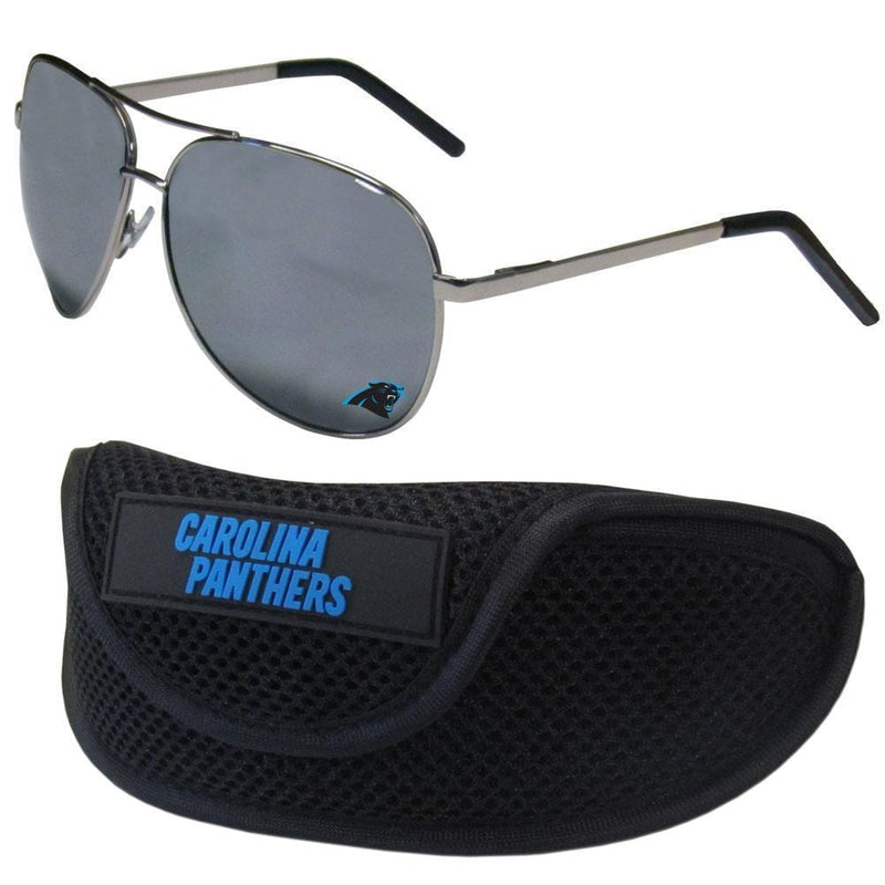 NFL - Carolina Panthers Aviator Sunglasses and Sports Case-Sunglasses, Eyewear & Accessories,Sunglass & Accessory Sets,Aviator Sunglasses & Sport Case,NFL Aviator Sunglasses Sunglasses & Sport Case-JadeMoghul Inc.