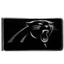 NFL - Carolina Panthers Black and Steel Money Clip-Wallets & Checkbook Covers,NFL Wallets,Carolina Panthers Wallets-JadeMoghul Inc.