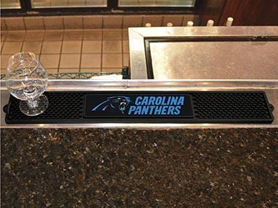 BBQ Store NFL Carolina Panthers Drink Tailgate Mat 3.25"x24"